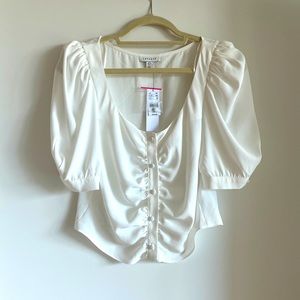 Top shop work top business top blouse short sleeve size US 6